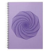 geometrische tekening Violet Notitieboek (Voorkant)