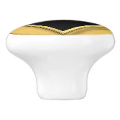 Geometrische tekenstijl deco keramische knop (Zijkant)