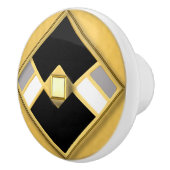 Geometrische tekenstijl deco keramische knop (Rechts)