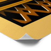 Geometrische tekenstijl deco poster (Hoek)