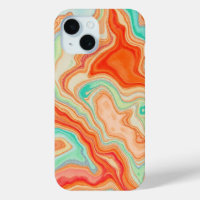 Geometrische telefoonhoes met lijnen voor iPhone