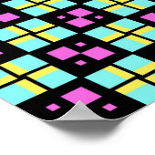 Geometrische Terrazzo Pattern Poster (Hoek)