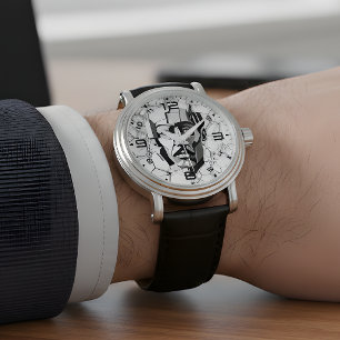 Geometrische Tesla: Abstracte Visie Horloge