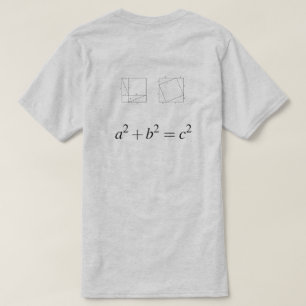 Geometrische test van Pythagoreaanse Theorem T-shirt
