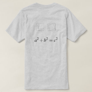 Geometrische test van Pythagoreaanse Theorem T-shirt