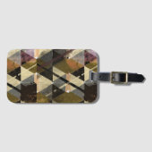 geometrische textuur - Abstract Bagagelabel (Voorkant (horizontaal))