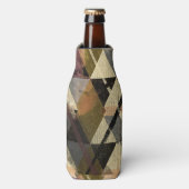 geometrische textuur - Abstracte driehoek Flesjeskoeler (Fles Voorkant)