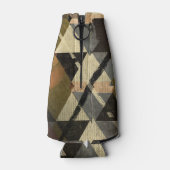 geometrische textuur - Abstracte driehoek Flesjeskoeler (Achterkant)