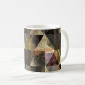  geometrische textuur - Abstracte driehoek Koffiemok (Voorkant rechts)