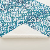 Geometrische textuur herhaalt een creatief modern  sherpa deken (3/4)