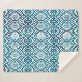 Geometrische textuur herhaalt een creatief modern  sherpa deken (Voorkant (horizontaal))