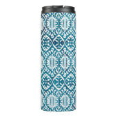 Geometrische textuur herhaalt een creatief modern thermosbeker (Achterkant)