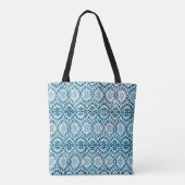 Geometrische textuur herhaalt een creatief modern  tote bag (Achterkant)