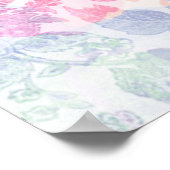 Geometrische textuur klassieke moderne herhalingsp poster (Hoek)