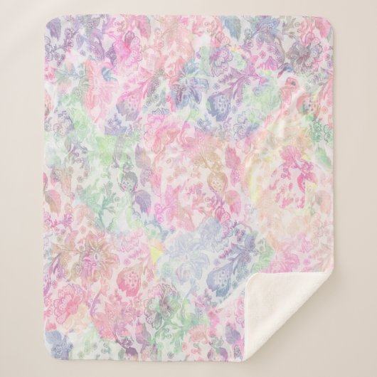 Geometrische textuur klassieke moderne herhalingsp sherpa deken (Voorkant)