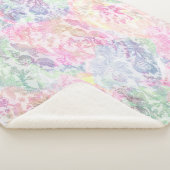 Geometrische textuur klassieke moderne herhalingsp sherpa deken (3/4)