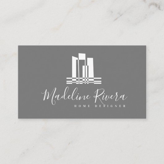 Geometrische thuisontwerper Verkoop Visitekaartje (Voorkant)