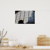 Geometrische tijd poster (Keuken)