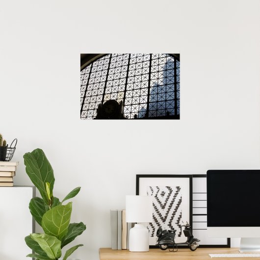 Geometrische tijd poster (Thuiskantoor)