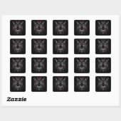 🐅 Geometrische Tijger Gezicht Laptop Sticker Deca (Vel)