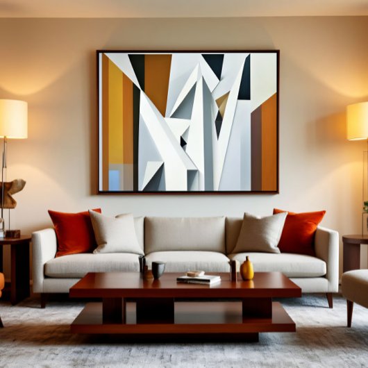 Geometrische Toon Canvas Afdruk