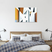 Geometrische Toon Canvas Afdruk (Insitu (Slaapkamer))