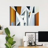 Geometrische Toon Poster (Thuiskantoor)