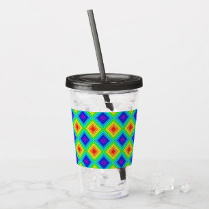 Geometrische Topografie - Acryl Tumbler Drinkbeker