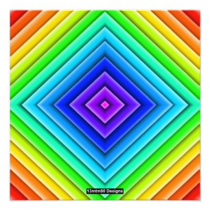 Geometrische topografie (enkel) - Fotoprint Foto Afdruk