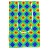 Geometrische topografie - Gift Bag Medium Cadeauzakje (Achterkant)