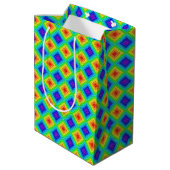 Geometrische topografie - Gift Bag Medium Cadeauzakje (Achterkant Gekanteld)
