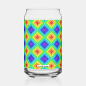 Geometrische Topografie - Glas Kan (Achterkant)