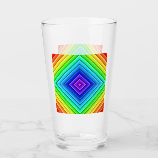Geometrische Topografie - Glazen Beker (Voorkant)