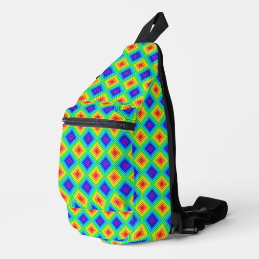 Geometrische Topografie - Schoudertas Sling Bag (Rechterhoek)
