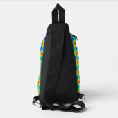 Geometrische Topografie - Schoudertas Sling Bag (Achterkant)