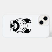 Geometrische Tora Tiger Zodiac Case-Mate iPhone Case (Achterkant (horizontaal))