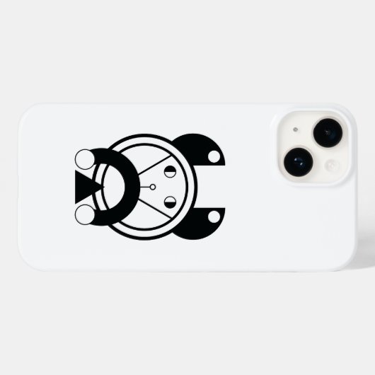 Geometrische Tora Tiger Zodiac Case-Mate iPhone Case (Achterkant (horizontaal))