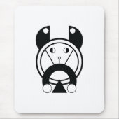 Geometrische Tora Tiger Zodiac Muismat (Voorkant)