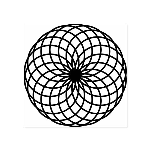 Geometrische torus rubberstempel (Afrduk)