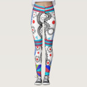 Geometrische trendy new2023 van de Halloween leggi Leggings (Voorkant)