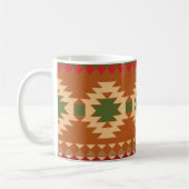 Geometrische Tribal Aztec Kleurrijke Patroon Koffiemok (Links)