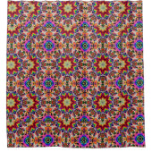 Geometrische tribale-energiebladen douchegordijn (Voorkant)