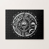  geometrische tribale kunst legpuzzel (Horizontaal)