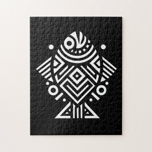 geometrische tribale kunst legpuzzel (Verticaal)