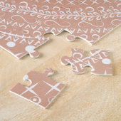 Geometrische tribale mandala legpuzzel (Zijkant)