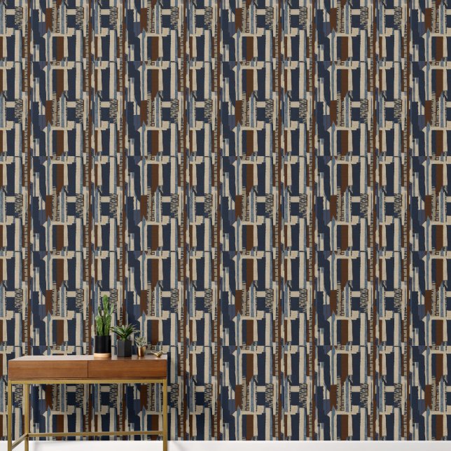 Geometrische Tribale Print Luxe Behang (Hal)