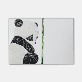 Geometrische trieste panda post-it® notes