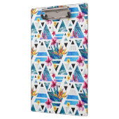 Geometrische tropische bloemen klembord (Links)