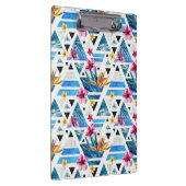 Geometrische tropische bloemen klembord (Rechts)