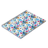 Geometrische tropische bloemen notitieboek (Linkerzijde)